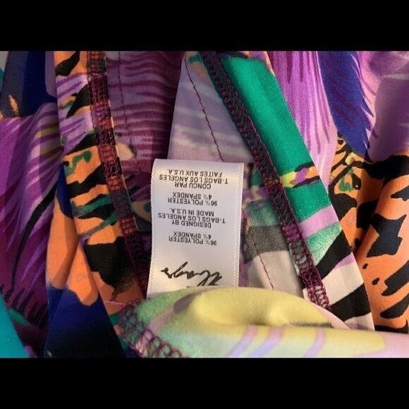 TBAGS LA Dress 3/4 Sleeve Floral Mini Med. EUC - Picture 6 of 8